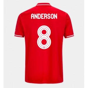 Nottingham Forest Elliot Anderson #8 Jalkapallovaatteet Kotipaita 2025-26 Lyhythihainen